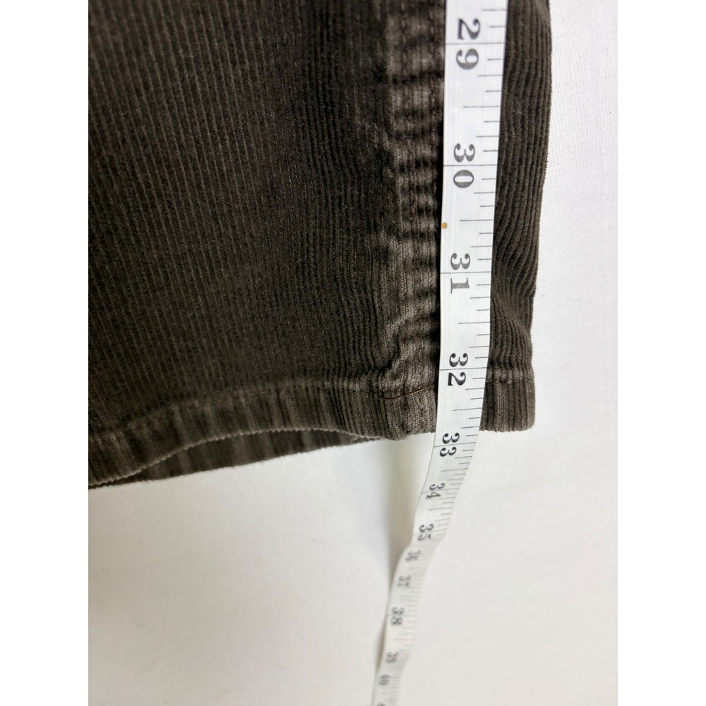 Eddie Bauer Women Brown Corduroy Stretch Straight Leg Pants Size 6 Tall Academia - Picture 8 of 12